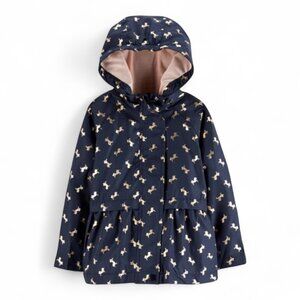 OshKosh B’Gosh Toddler Girls Unicorn Jacket Navy Pink Lined Hooded 2T